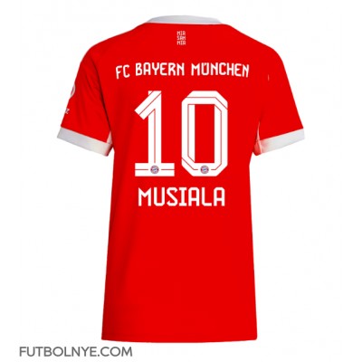 Camiseta Bayern Munich Jamal Musiala #10 Primera Equipación para mujer 2025-26 manga corta Camiseta Bayern Munich Jamal Musiala #10 Primera Equipación para mujer 2025-26 manga corta